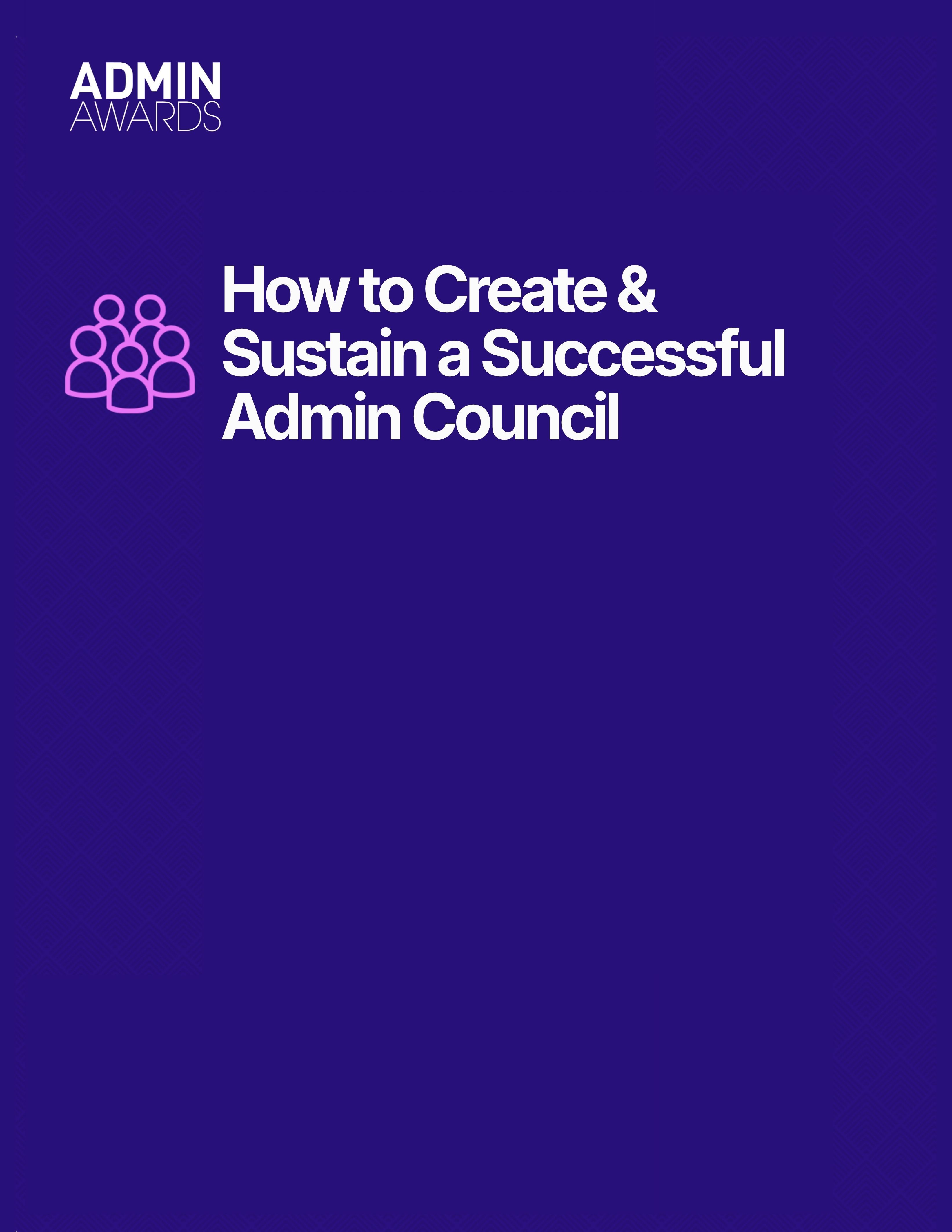 Creating an Admin Council Cover Image