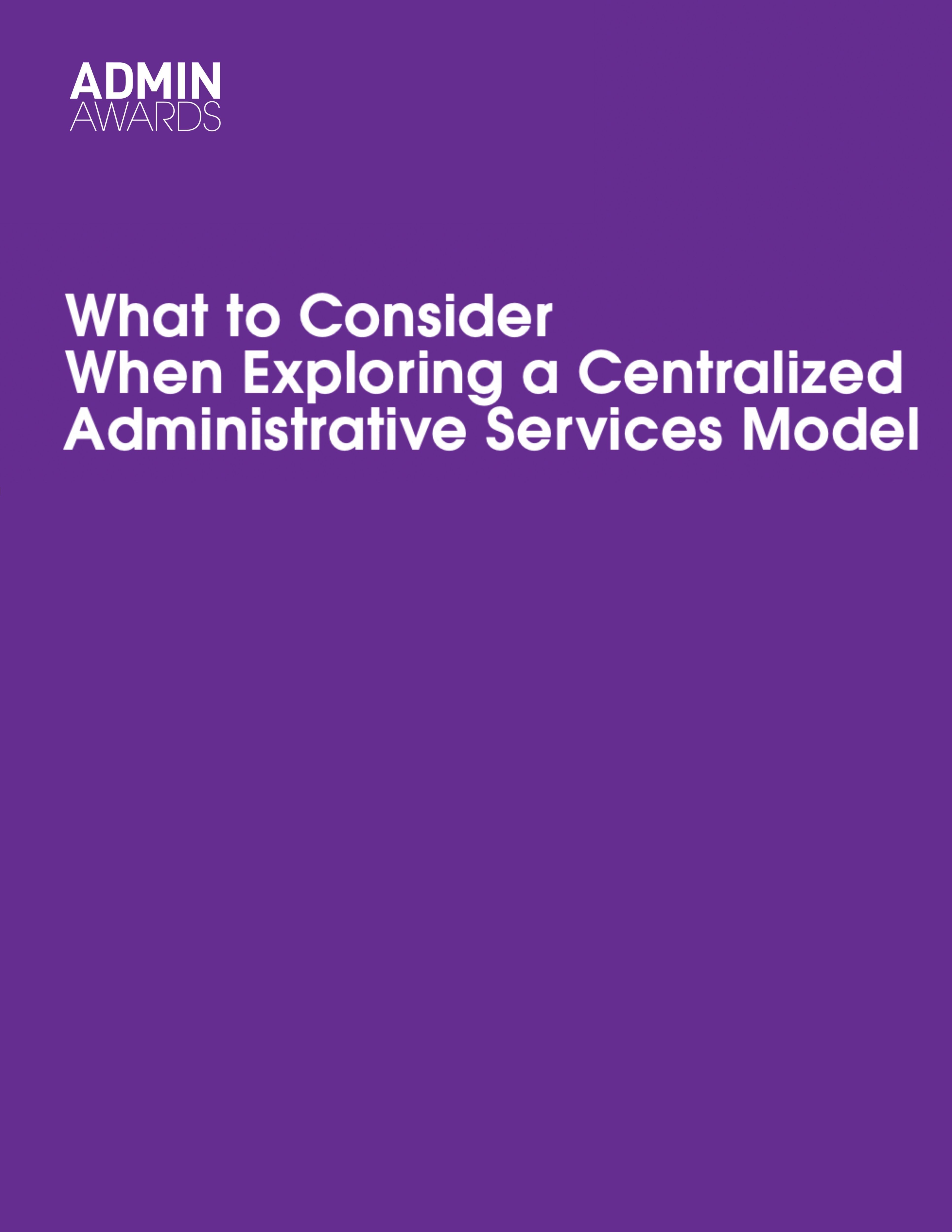 Exploring the Centralized Administrative Model Cover Image
